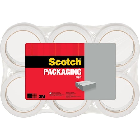 Scotch Packing Tape, 1-7/8"x54.6 Yds., 3" Core, 6/PK, Clear 6PK MMM33506
